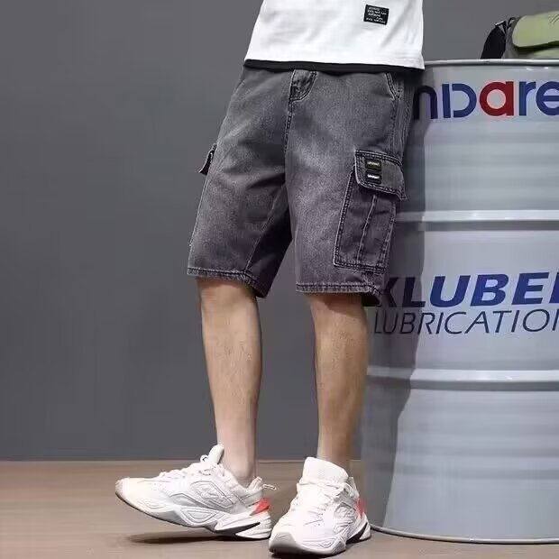 Muške kratke hlače od poliestera – opušten kroj, sportski stil, 50% poliester, originalni dizajn