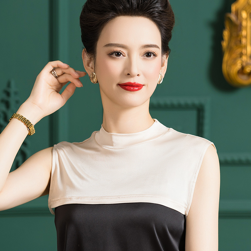 Șal tricotat din mătase, respirabil, căptușit cu mătase, monocrom, Lansare vară 2025