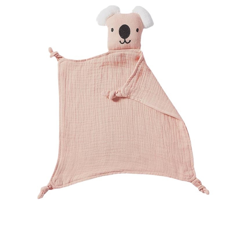 Koala Comfort Towel za novorođenčad, dvostruko složena gaz, karikatura uzorak, brend momuz, pogodno za proljeće, ljeto i jesen