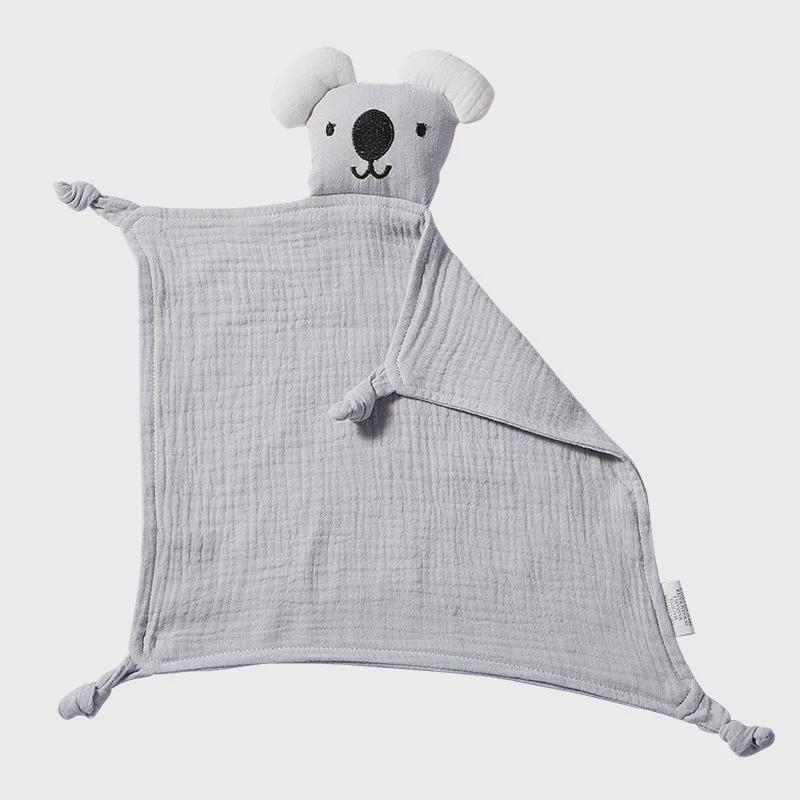 Koala Comfort Towel za novorođenčad, dvostruko složena gaz, karikatura uzorak, brend momuz, pogodno za proljeće, ljeto i jesen