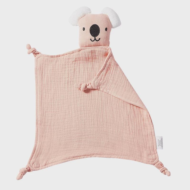 Koala Comfort Towel za novorođenčad, dvostruko složena gaz, karikatura uzorak, brend momuz, pogodno za proljeće, ljeto i jesen
