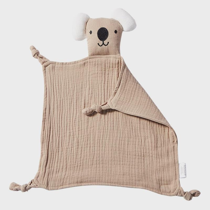 Koala Comfort Towel za novorođenčad, dvostruko složena gaz, karikatura uzorak, brend momuz, pogodno za proljeće, ljeto i jesen