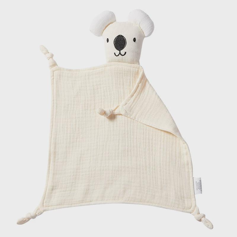 Koala Comfort Towel za novorođenčad, dvostruko složena gaz, karikatura uzorak, brend momuz, pogodno za proljeće, ljeto i jesen