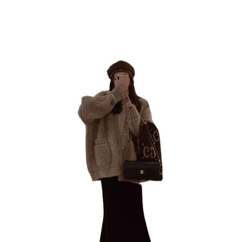 Pulover cardigan din bumbac cu elastan, decolteu în V, mâneci lungi, stil prințesă, primăvara 2025