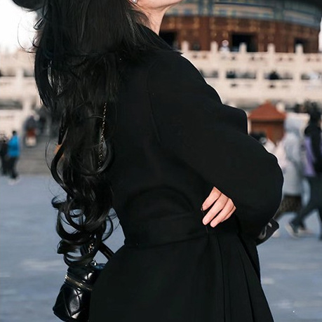 Női kasmírs köpeny kabát, hosszú, galléros, vastag anyag, gombokkal és zsebekkel