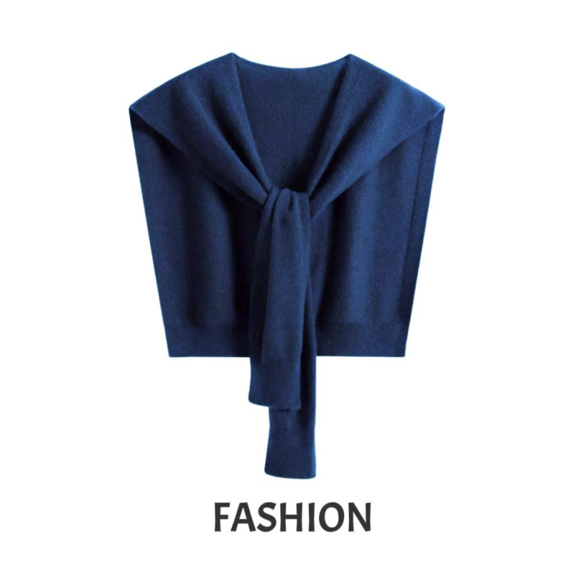 Vuneni pleteni šal, jednofaran uzorak, warp tkanje, jacquard obrada, lagani luksuzni stil, srednja duljina