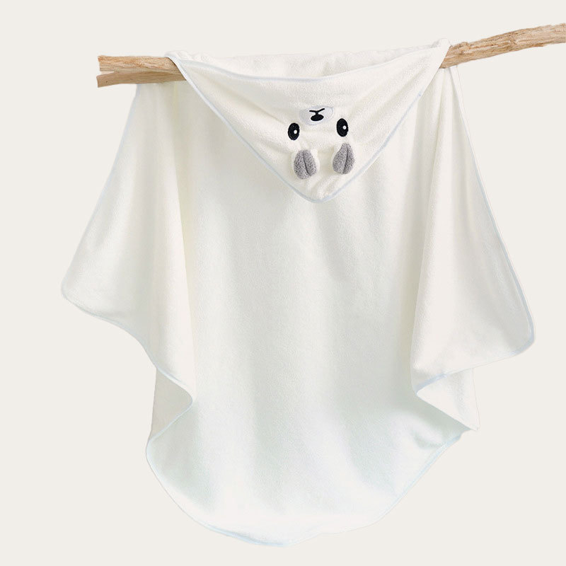 Dječji ručnik za kupanje s kapuljačom od koralnog fleksa, nosiv kao prekrivač, višefunkcionalna dječja deka (1-3 godine)