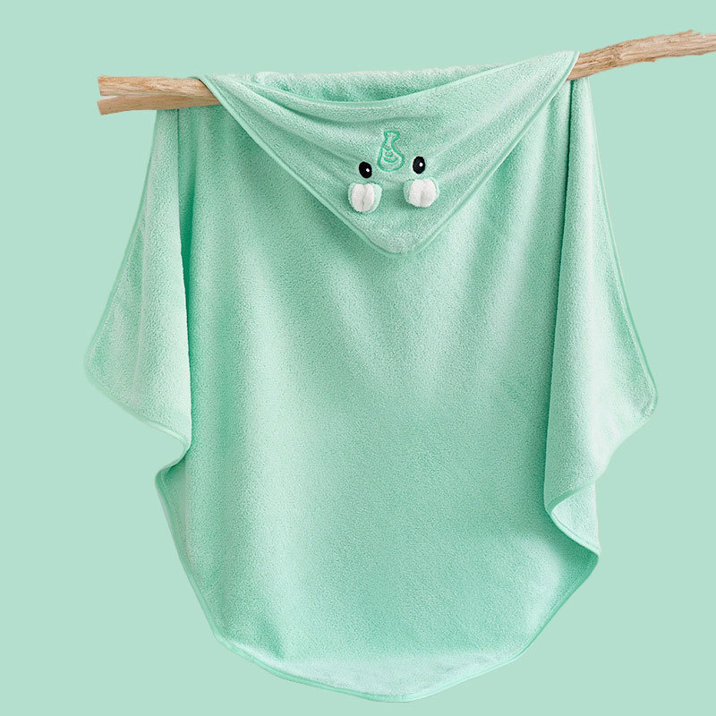 Dječji ručnik za kupanje s kapuljačom od koralnog fleksa, nosiv kao prekrivač, višefunkcionalna dječja deka (1-3 godine)