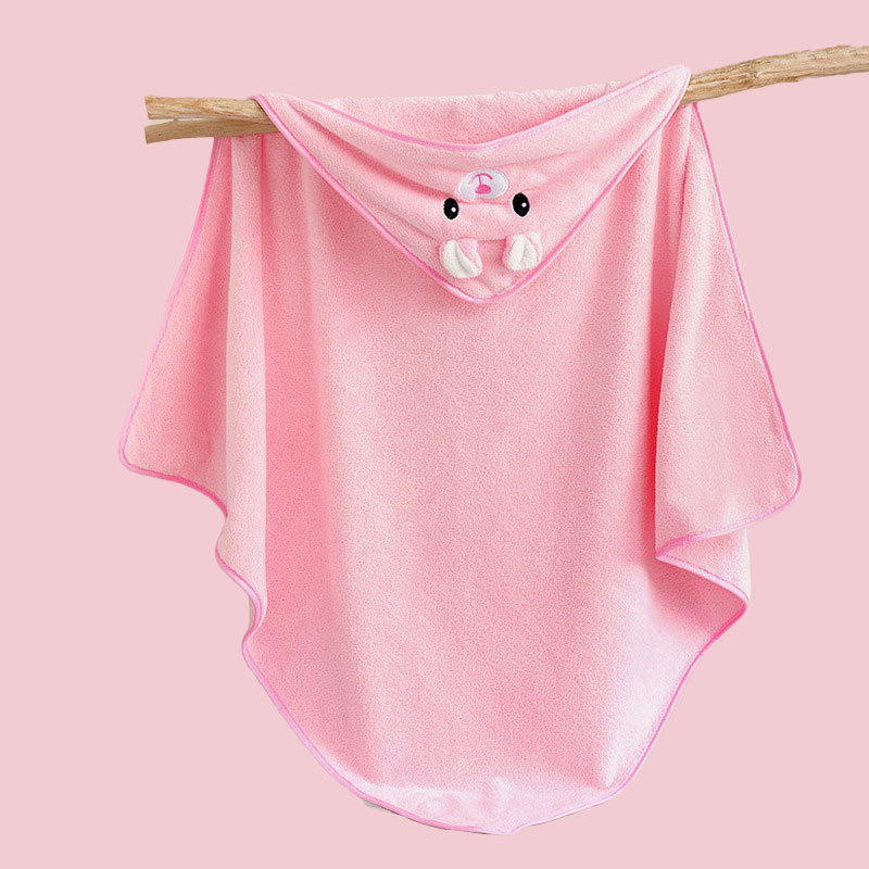 Dječji ručnik za kupanje s kapuljačom od koralnog fleksa, nosiv kao prekrivač, višefunkcionalna dječja deka (1-3 godine)