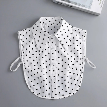 Colier fake pentru femei, cu dungi – guler interior din șifon, vară 2024, origine Guangzhou, ambalare individuală