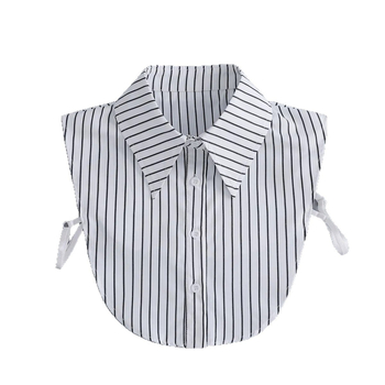 Colier fake pentru femei, cu dungi – guler interior din șifon, vară 2024, origine Guangzhou, ambalare individuală