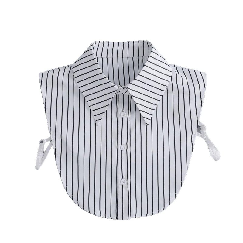 Colier fake pentru femei, cu dungi – guler interior din șifon, vară 2024, origine Guangzhou, ambalare individuală