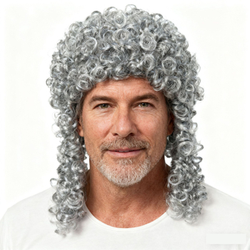 Cosplay paróka - középtávú-hosszú haj, teljesen kézzel szőtt, K Silk/P Silk anyag, szerepjáték stílus, göndör haj kontyban vagy laza