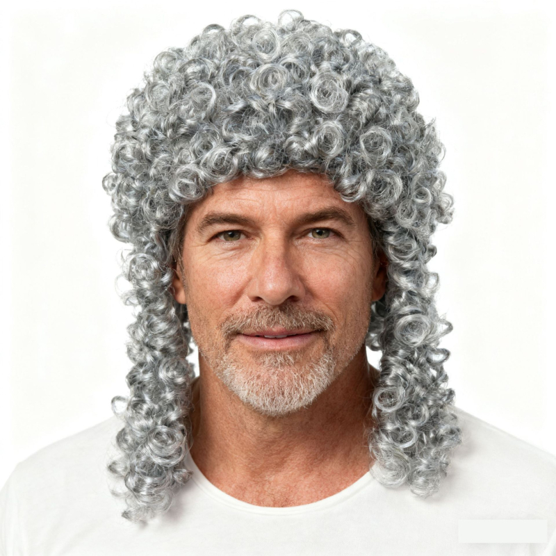 Cosplay paróka - középtávú-hosszú haj, teljesen kézzel szőtt, K Silk/P Silk anyag, szerepjáték stílus, göndör haj kontyban vagy laza