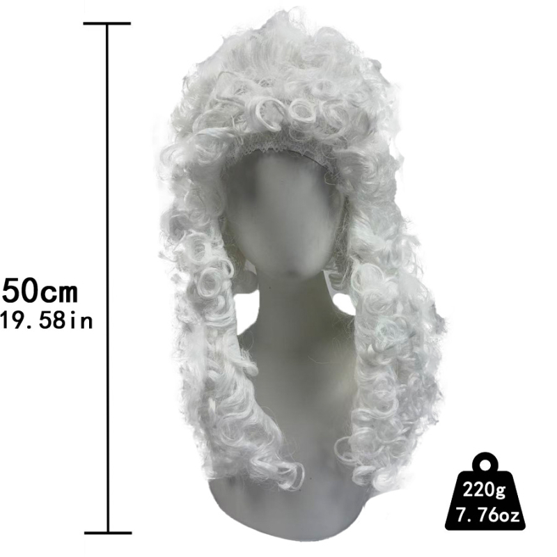 Cosplay paróka - középtávú-hosszú haj, teljesen kézzel szőtt, K Silk/P Silk anyag, szerepjáték stílus, göndör haj kontyban vagy laza