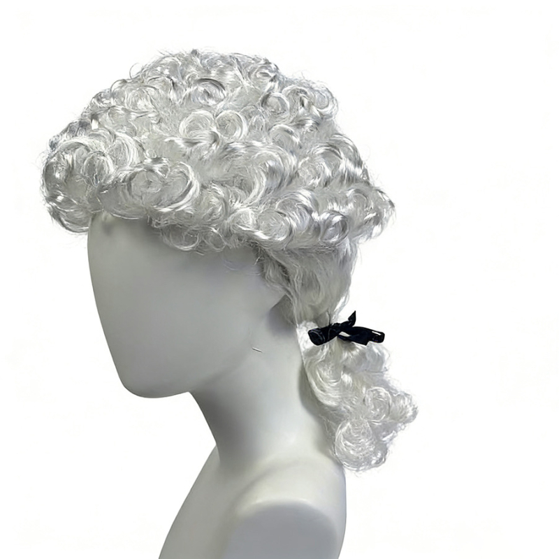 Cosplay paróka - középtávú-hosszú haj, teljesen kézzel szőtt, K Silk/P Silk anyag, szerepjáték stílus, göndör haj kontyban vagy laza