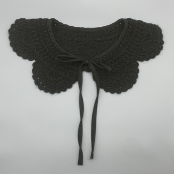 Korejskog stila pleteni dekorativni ovratnik s cvjetnim uzorkom, vunena podstava, šal-dodatak za jesen 2023