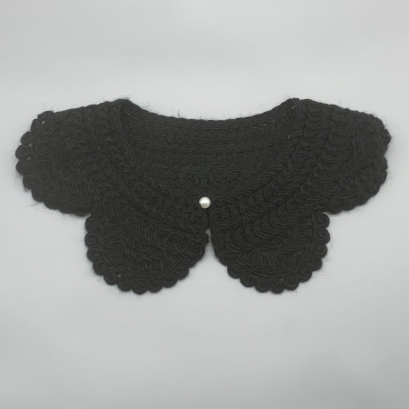 Korejskog stila pleteni dekorativni ovratnik s cvjetnim uzorkom, vunena podstava, šal-dodatak za jesen 2023