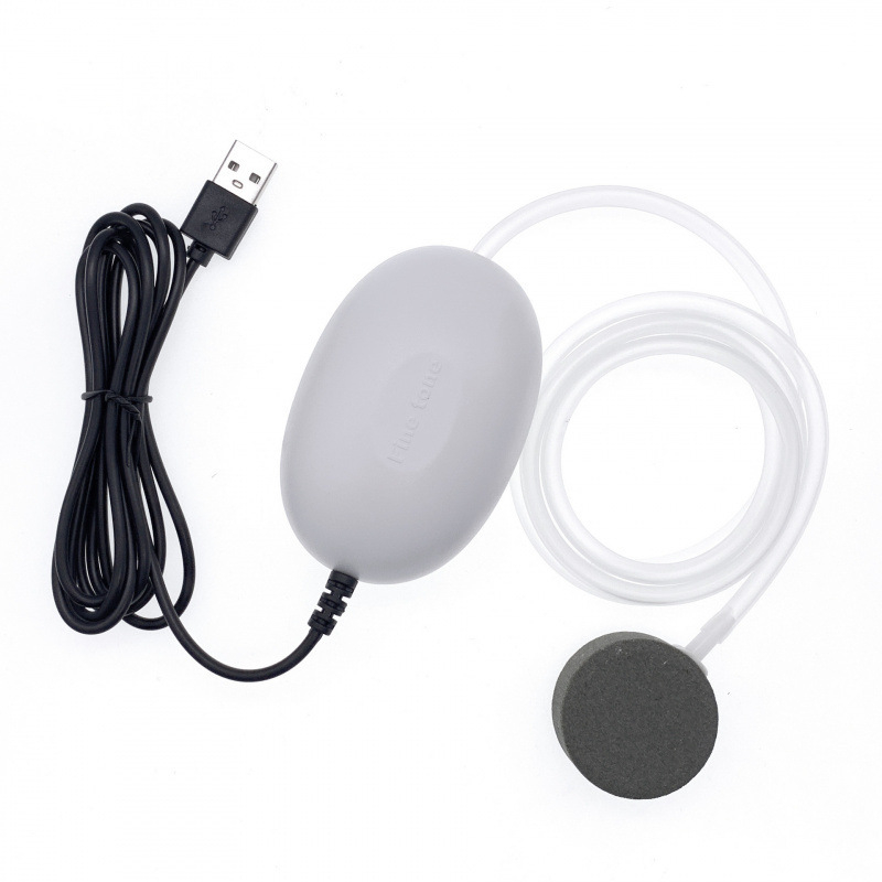 USB захранвана въздушна помпа за домашен аквариум, безшумна, регулируем обем на въздуха, преносима