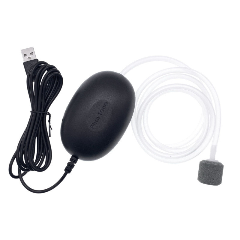 USB захранвана въздушна помпа за домашен аквариум, безшумна, регулируем обем на въздуха, преносима