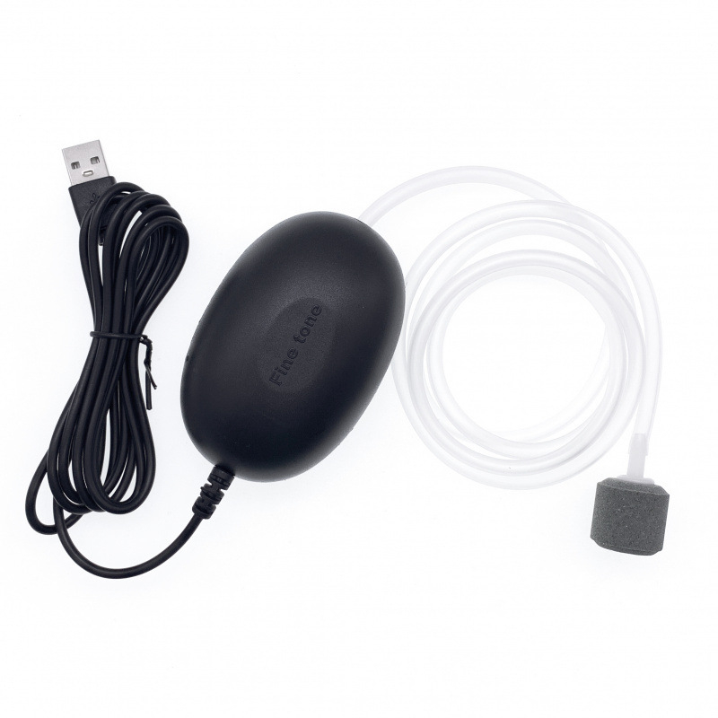 USB захранвана въздушна помпа за домашен аквариум, безшумна, регулируем обем на въздуха, преносима
