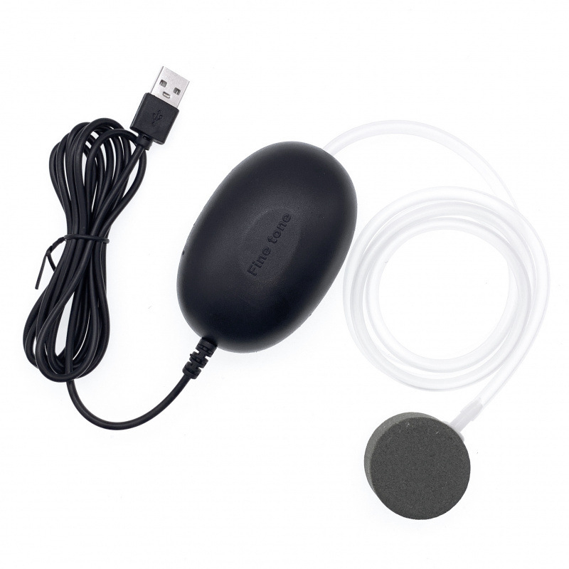 USB захранвана въздушна помпа за домашен аквариум, безшумна, регулируем обем на въздуха, преносима