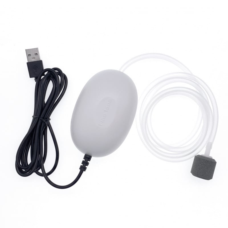 USB захранвана въздушна помпа за домашен аквариум, безшумна, регулируем обем на въздуха, преносима