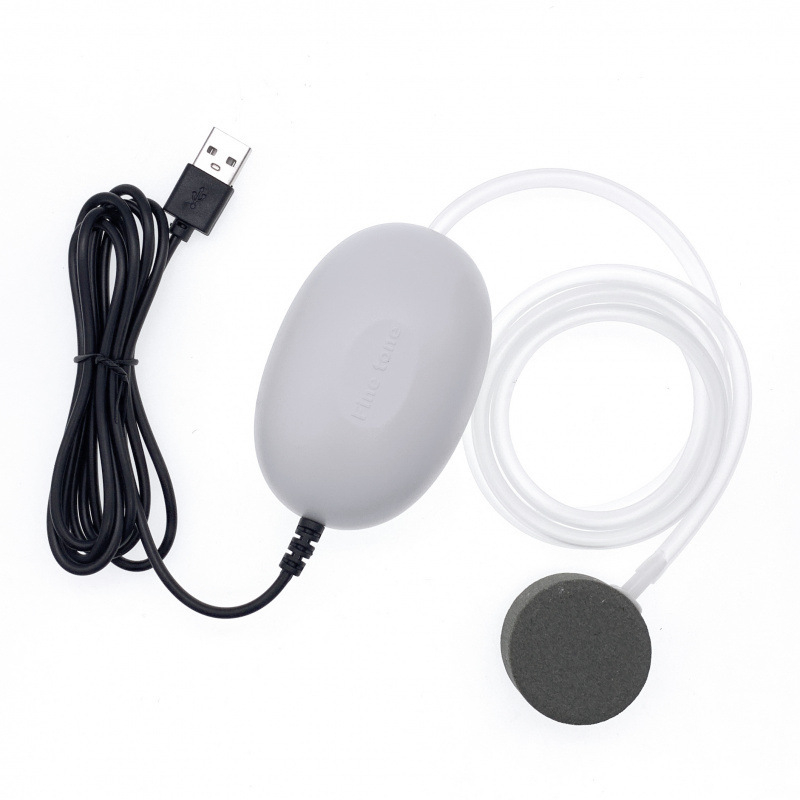 USB захранвана въздушна помпа за домашен аквариум, безшумна, регулируем обем на въздуха, преносима