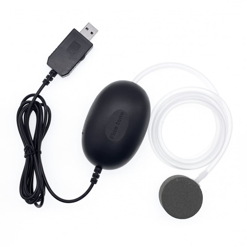 USB захранвана въздушна помпа за домашен аквариум, безшумна, регулируем обем на въздуха, преносима