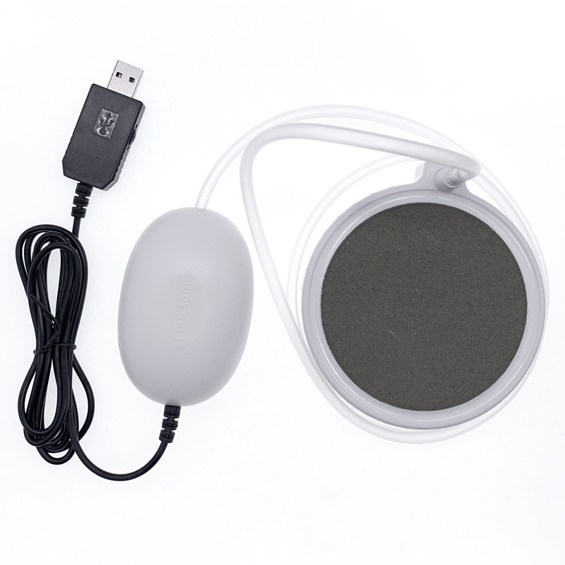 USB захранвана въздушна помпа за домашен аквариум, безшумна, регулируем обем на въздуха, преносима