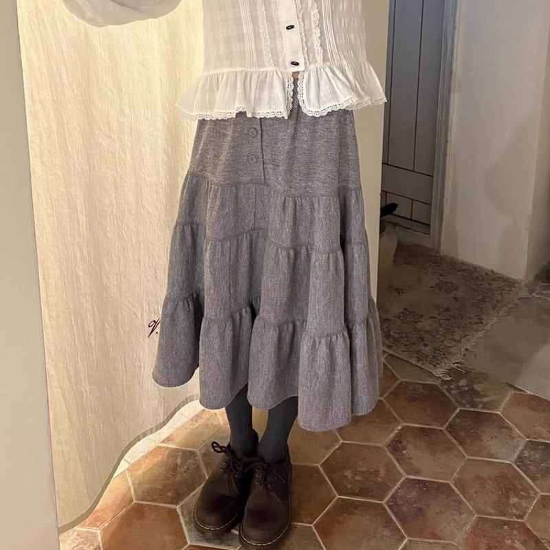 Риза с куклена яка, свободен силует, дълги ръкави, еднобортна, 95% памук