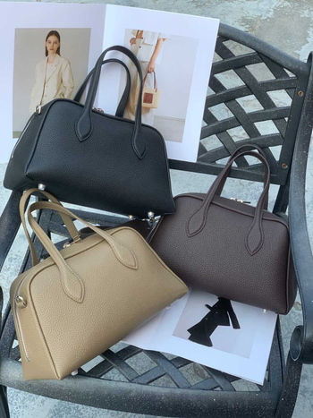 Boston táska valódi bőrből, első rétegű szarvasmarha bőrből, vízszintes négyzetes forma, bélés vászon