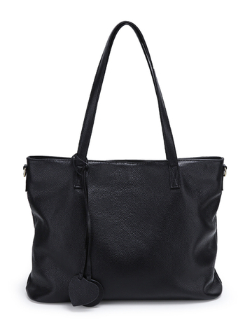 Női valódi bőrből készült tote táska, első réteg marhabőrből, vízszintes négyszög alakú, cipzáras zárás