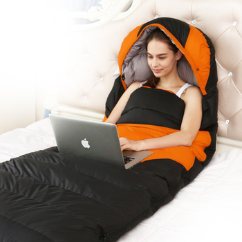 Υπνόσακος για κάμπινγκ, ενήλικες, σχήμα φακέλου, γέμισμα: down cotton, επένδυση ανθεκτική σε σχίσιμο με καρό μοτίβο, ύφασμα: Chunya Spinning, βάρος 2800 g