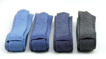 Férfi pamut denim nyakkendő, casual stílus, nyíl formájú, Jacquard szövés, szuper keskeny.