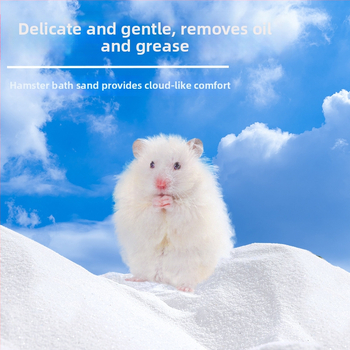 Hörcsög és csincsilla fürdőhomok – 2-in-1 fürdőhomok sterilizálással és dezodorálással