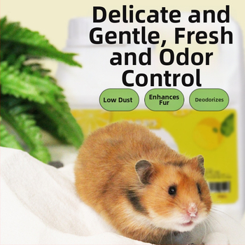 Hörcsög és csincsilla fürdőhomok – 2-in-1 fürdőhomok sterilizálással és dezodorálással