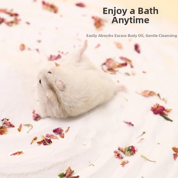 Hörcsög és csincsilla fürdőhomok – 2-in-1 fürdőhomok sterilizálással és dezodorálással