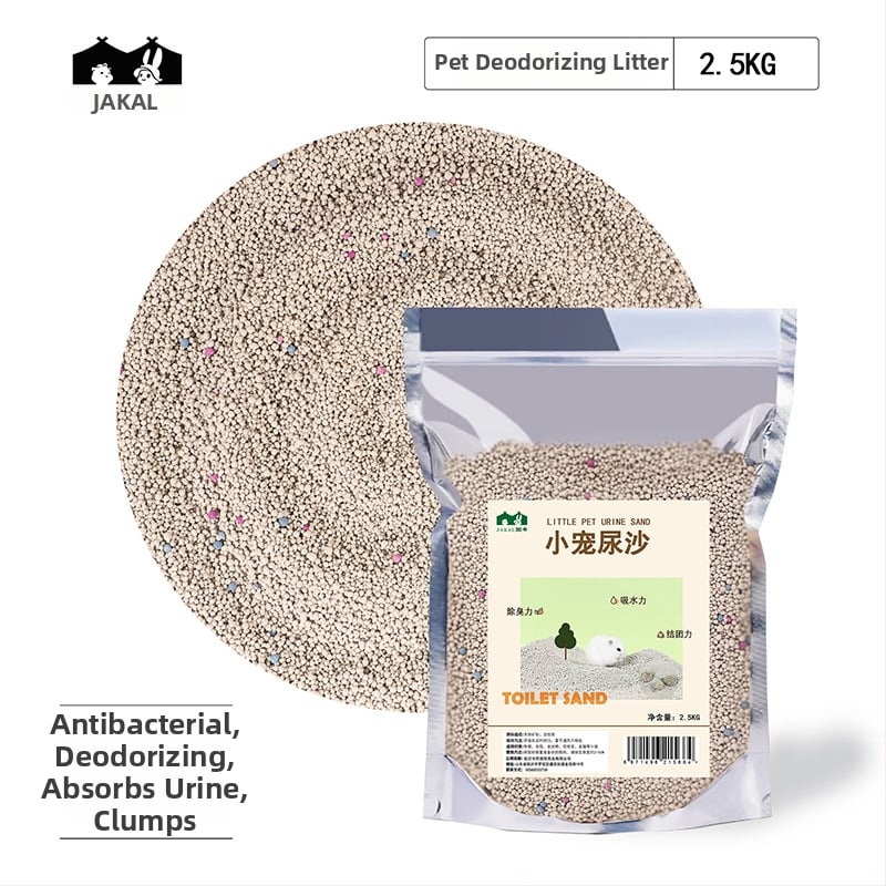 Hörcsög és csincsilla fürdőhomok – 2-in-1 fürdőhomok sterilizálással és dezodorálással