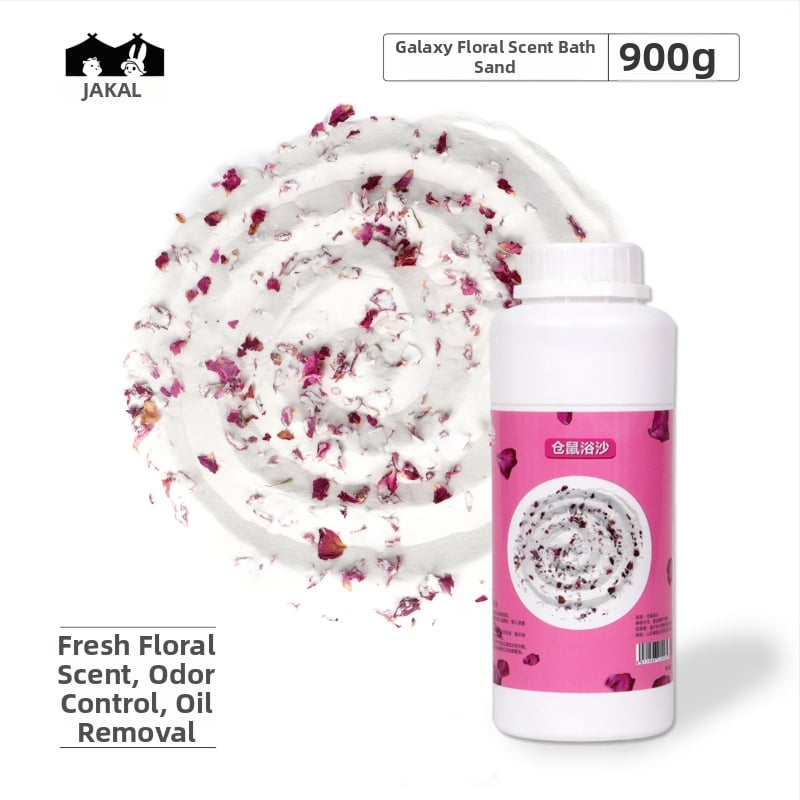 Hörcsög és csincsilla fürdőhomok – 2-in-1 fürdőhomok sterilizálással és dezodorálással