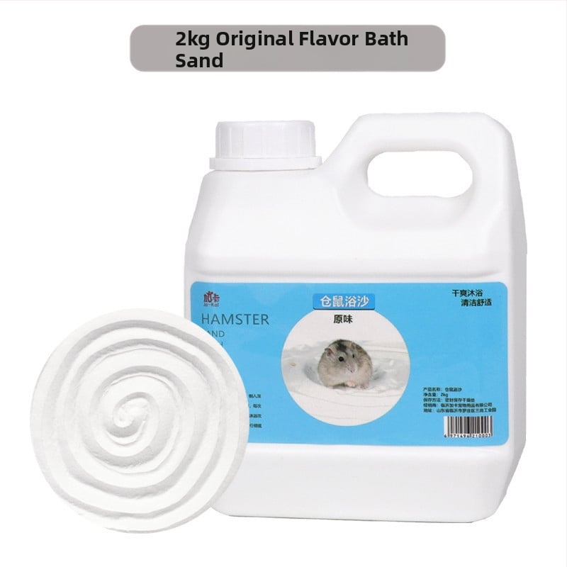 Hörcsög és csincsilla fürdőhomok – 2-in-1 fürdőhomok sterilizálással és dezodorálással