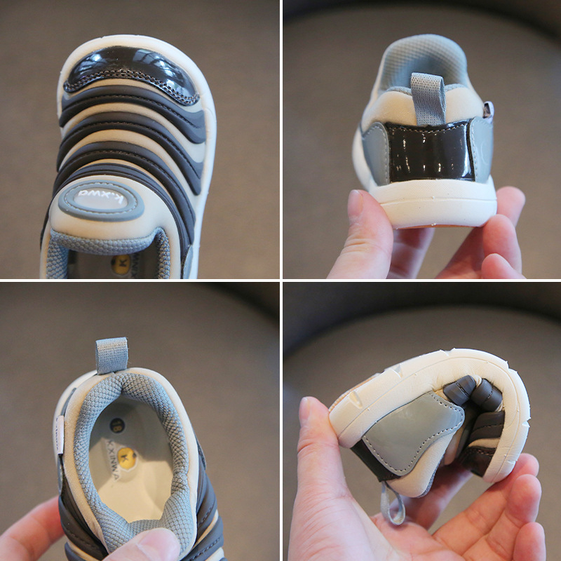 Dječje Slip-On tenisice za trčanje s prugama, gornji dio od sintetičke kože, niski profil, unisex