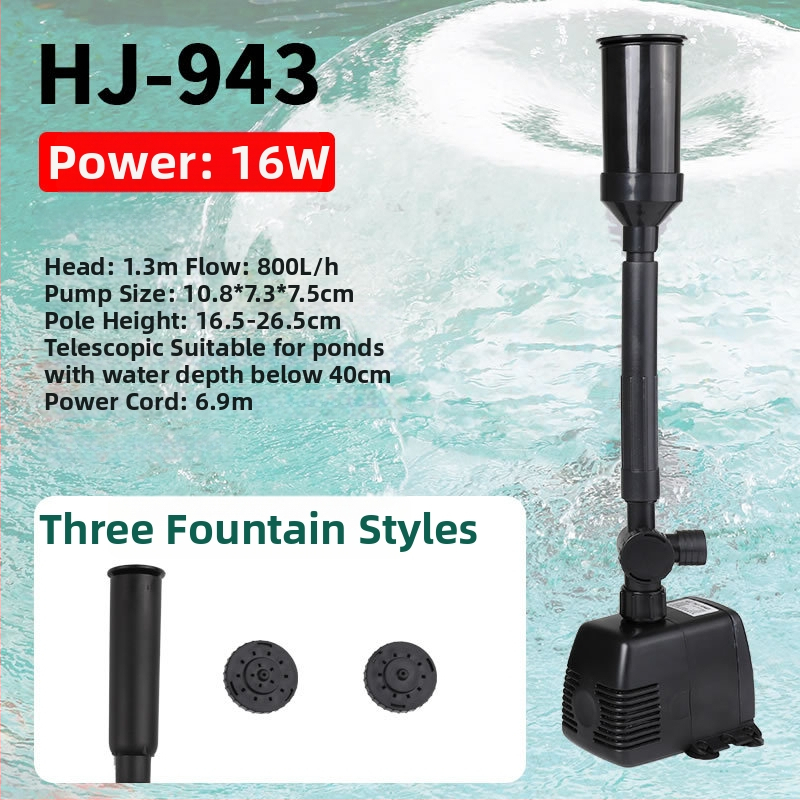 Подводна помпа за езерен фонтан, модел EQB, пластмаса, хоризонтална