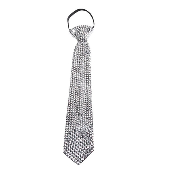 Geometrijska kravata s kristalima i metalnim sjajem, strijelni čvor, unisex casual stil, cvjetni motiv, zimska 2024 kolekcija