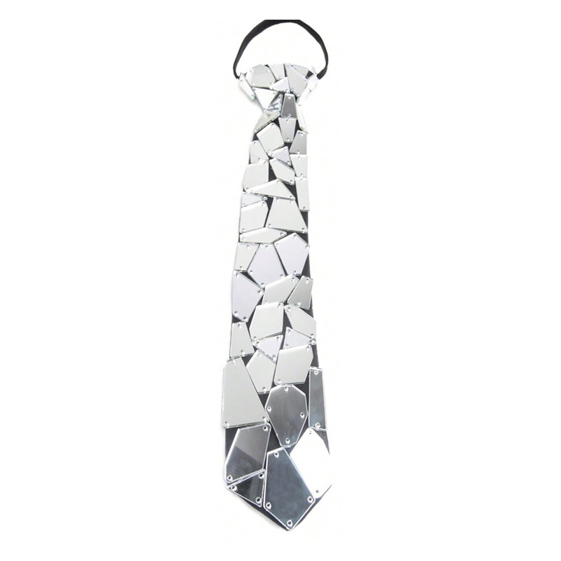 Geometrijska kravata s kristalima i metalnim sjajem, strijelni čvor, unisex casual stil, cvjetni motiv, zimska 2024 kolekcija