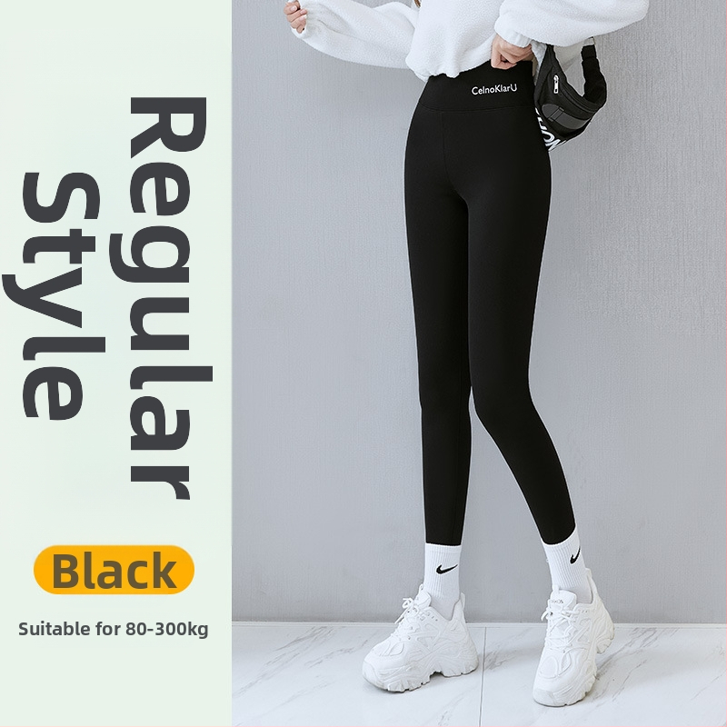 Γυναικείοι παντελόνες Sharkskin με επένδυση φλίς, εξτρά παχιές, ψηλή μέση, ζεστά, στενή γραμμή μολύβι, για ενήλικες γυναίκες, πολυεστέρας