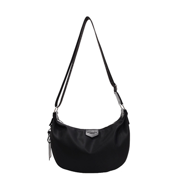 Ženska dumpling torba preko ramena, s jednom naramenicom, Oxford platno, poliester podstava, zatvaranje na zip