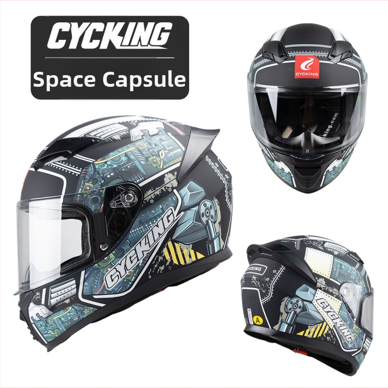 CYCKING kaciga za motocikl s punim licem, ABS materijal, 3C certifikacija, unisex, sve sezone
