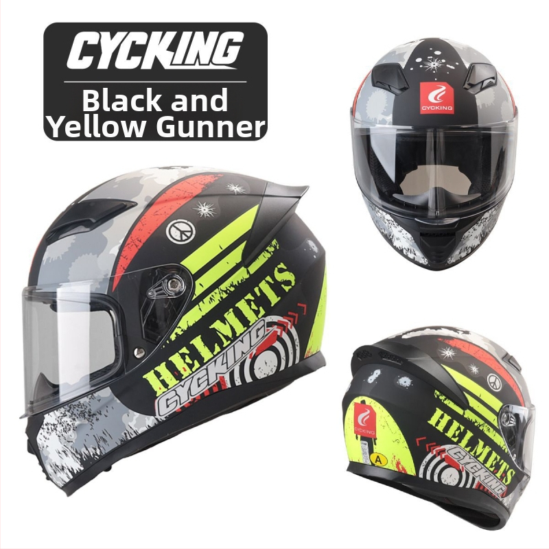 CYCKING kaciga za motocikl s punim licem, ABS materijal, 3C certifikacija, unisex, sve sezone