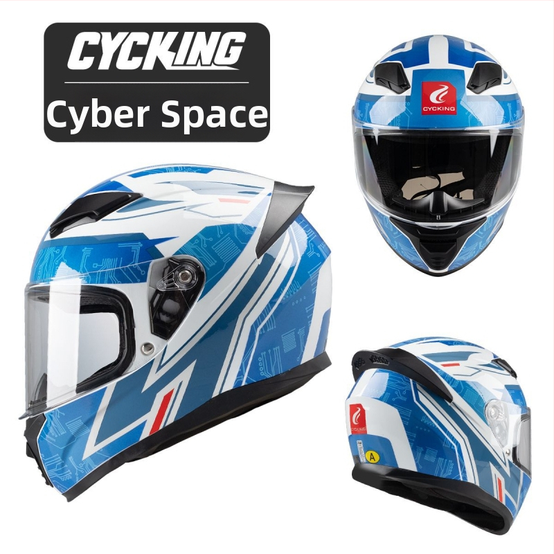 CYCKING kaciga za motocikl s punim licem, ABS materijal, 3C certifikacija, unisex, sve sezone